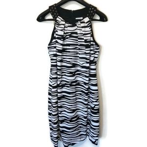 Fashion Bug sz 22 Zebra Print Studded Dress